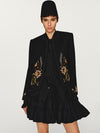 INTO THE EAST 25 Autumn/Winter Layered Short Skirt ITE-E1DGAW071BL21SK-HEI Black (E1DGAW070WT21SK)